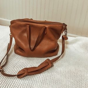 Madewell Zip Top Transport Leather Carryall Tote